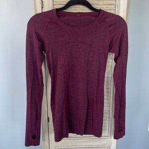 Lululemon Swiftly Tech Long-Sleeve Shirt - Maroon